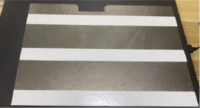 2D Rigid Phlogopite Mica Sheet , Golden Color Mica Board Sheet Partially Glued