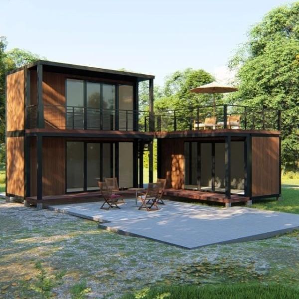 ISO9001 20ft Portable Modular Wooden Garden House Coffee Shop