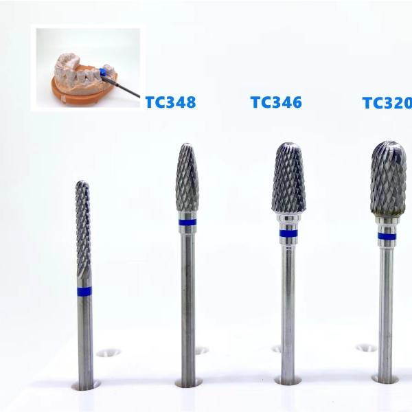 Plain Cut Zirconia Cutting Burs Tungsten Carbide Burs Customized