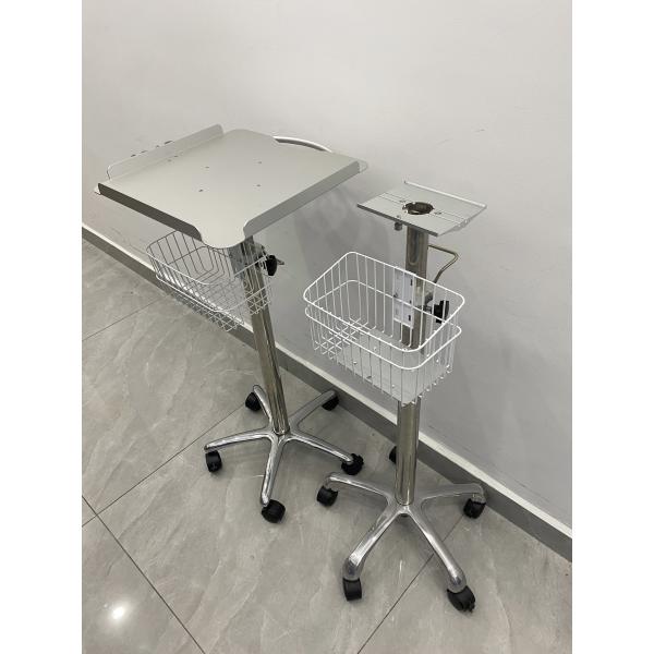 Trolley Cart With Basket Monitor Trolley Medical Mobile Workstation for Hospital