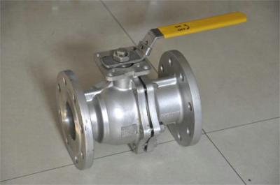 CL 300 2 Piece RF Flanged End Ball Valve Manual Reduced Port For Water