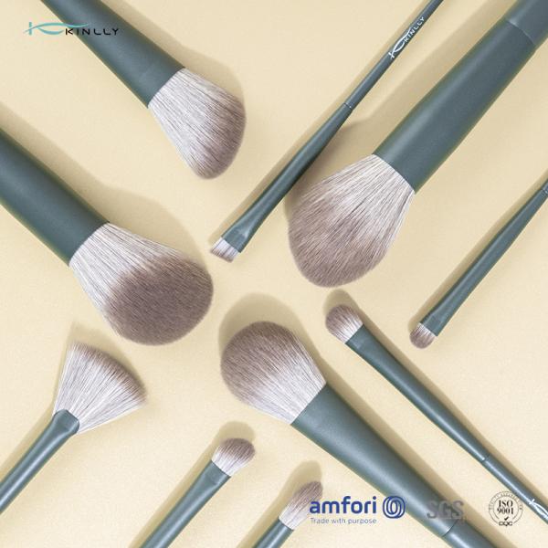 Набор щетки 10pcs алюминиевого Ferrule волос BSCI нейлона косметический