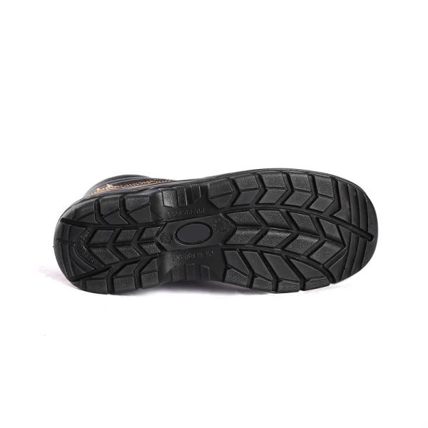 Waterproof EU 36-48 PU Injection Safety Shoes with Slip And Abrasion Resistant Performance Work Boots
