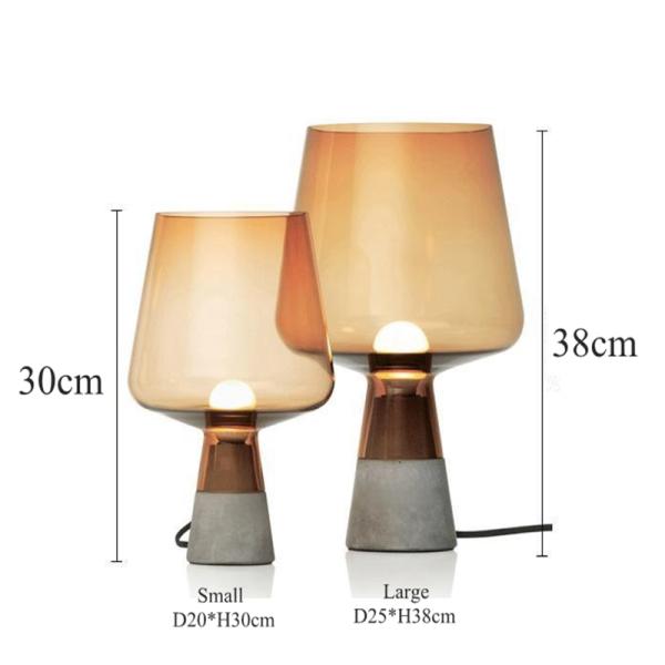 Nordic Amber Industrial Table Lamp Bedroom Bedside concrete table lamp(WH-MTB-47)