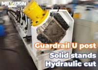 Machine de formage de rouleaux en acier U de 3 à 4 mm avec système de ponçage et de coupure en ligne
