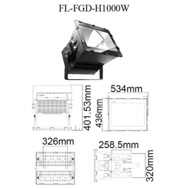 IP65 Waterproof 400W 500W 1000W LED Flood Light AC100-240V Good Heat Dissipation