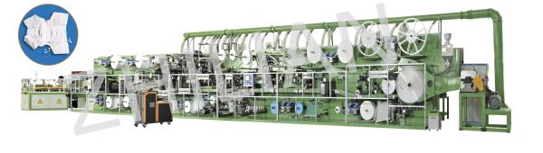 Full Servo Baby Diaper Machine 400 Pcs /Min To 600 Pcs /Min