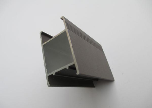 Decorative Anodized Aluminium Sliding Door Profiles , Aluminum Trim Extrusions 6063 T5