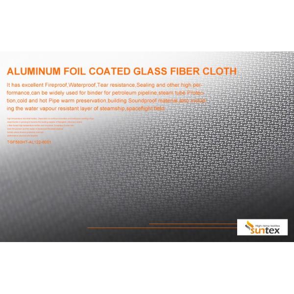 Hermetic & Weather-Resistant Aluminum Foil Fiberglass Cloth (Fireproof)