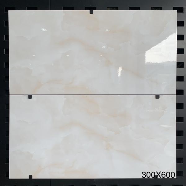Vitrified Tiles 300x600mm Orange Jade Stone Glossy Wall Tiles for Bedroom and Bathroom