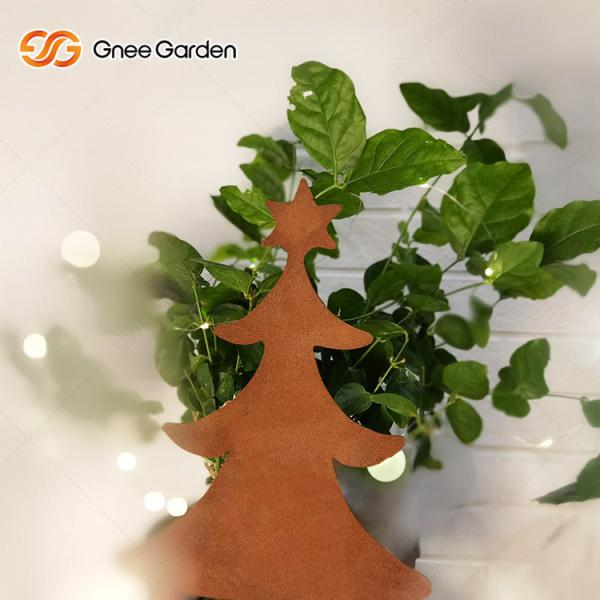 Customization Metal Garden Ornaments Laser Cut Corten Steel Signs  Wear Resisting