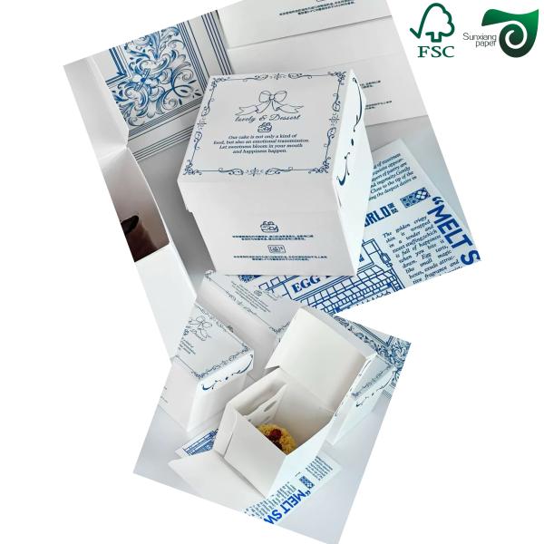 FSC 215gsm White Coated Freezer Paper Roll Food Container Use