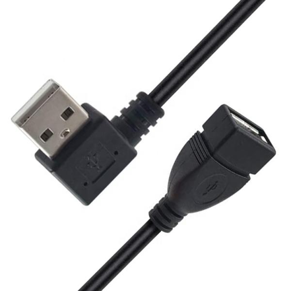 0.3M 1M 2M 3M 90 degrés angle droit gauche mâle à femelle câble d'extension USB 2.0 de type A