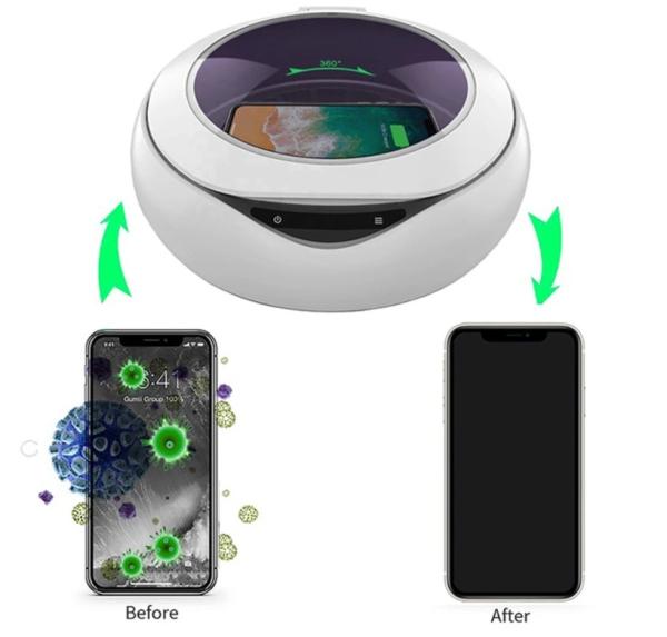ABS PC Portable 15W Charging 9V 1.67A UV Sterilization Box