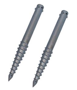 Solar Pv Mounting Steel Earth Screw Ground Anchors ASTM 8inch For Foundation