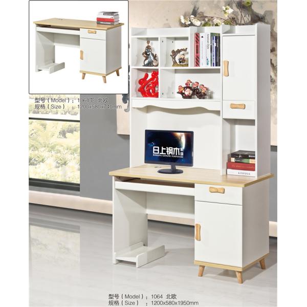 High Capacity MDF Computer Desk , Bedroom PC Desk Beautiful Appearance