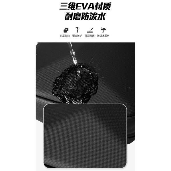 NEW MEN'S CHEST BAG LARGE CAPACITY SHOULDER BAG CROSSBODY BAG MALE LEISURE OFFICE IPAD COMPUTER CHEST BAG HARD SHELL