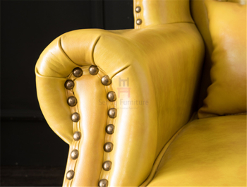 Стул стула софы американского стиля классический одиночный высоко задний кожаный для Адвокатуры/гостиницы