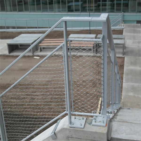 Rhombus 60 degree high tensile 1.5 mm AISI316 material railing cable webnet