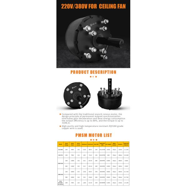 380v Aircool Cooling Fan 3m 10ft 0.4kw Energy Saving Large Ceiling industrial Fan motor
