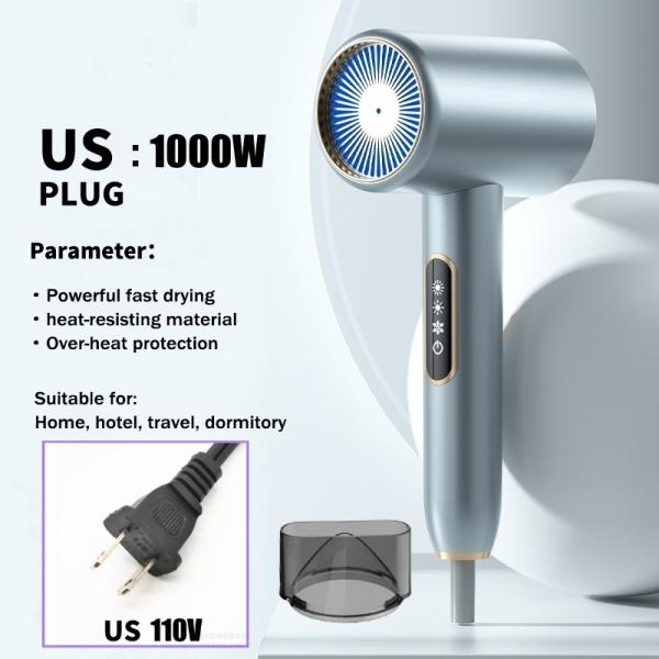2000W Powerful LCD Display 3 Attachments Hair Dryer With Negative Ion Dryer Machine