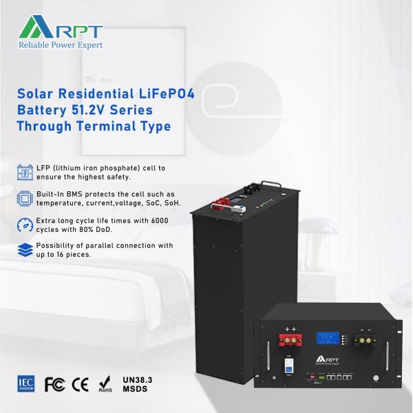 LiFePO4 Battery Energy Storage Series - 51.2V Rack Model for Residential Use