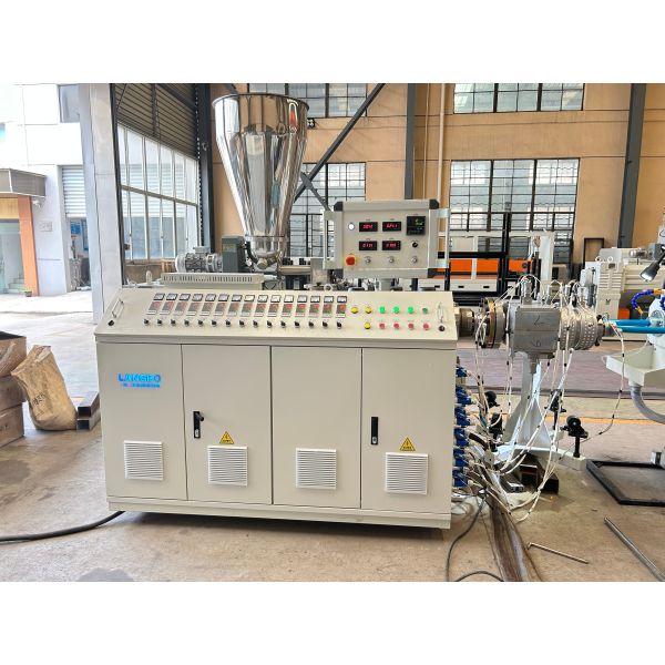 High Capacity Twin Screw Pipe Extrusion Line 24KW With Output 120 - 200kg/H