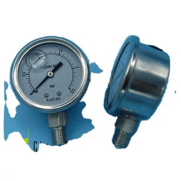 Manômetro de pressão inteligente de 52 mm com óleo 316 aço inoxidável Económico