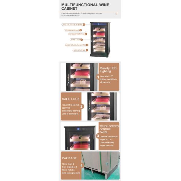 64 Bottles Nordic Smart Compressor HDF Electric Wine Fridge Cave