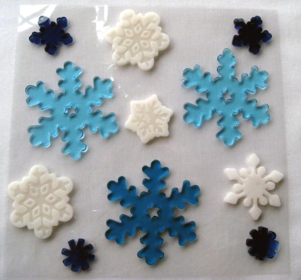 Xmas Day Gel Stickers Window Sticker Jelly  Sticker Spring Gel Clings Christmas Day Gift