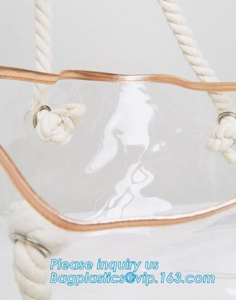 Summer Beach Bag Pvc Clear Transparent Purse Knitting Small Shoulder Bags Designer Jelly Bag, Handbag Fashion Shoulder B