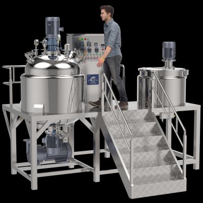 Cosmetic Cream Mixing Machine Homogenizer Emulsifying Mixer Liquid Soap Hand Wash Shampoo Making Machine