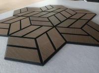 Panneaux acoustiques en faisceau de bois en PET de 10 mm Panneau mural acoustique composite en ardoise Pas de MDF