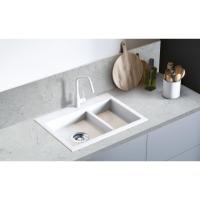 Calacatta areia de quartzo branco 88% - 93% Marmo olhar mesa de cozinha de quartzo