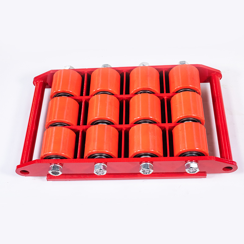 Straight / Rotating Heavy Duty Cargo Trolley Industrial Machinery Moving Skate
