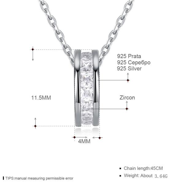 Цепь темперамента моды ожерелья талии диаманта стерлингового серебра 925 небольшая милая