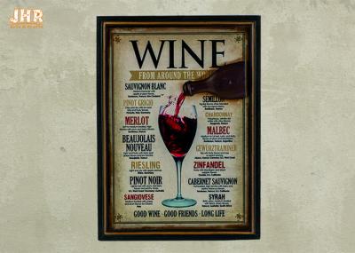 Home Decorations Decorative Wall Plaques Wood Wine Wall Signs MDF Pub Signs