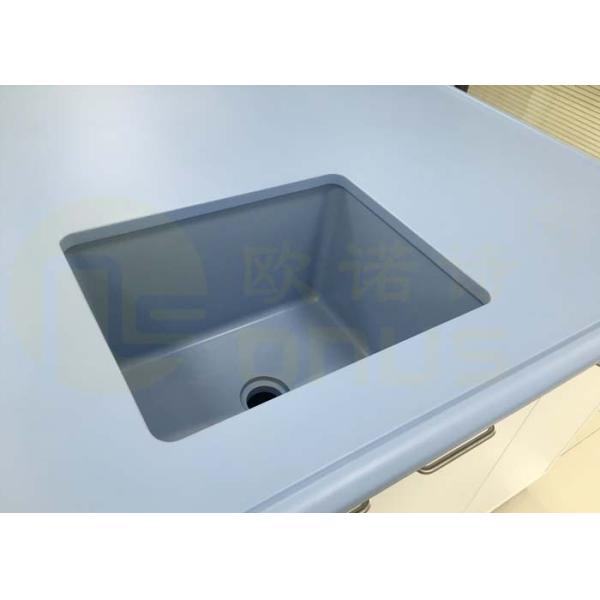 500 * 400 * 300mm Epoxy Undermount Sink Glare Finish For Pharmaceutical Company