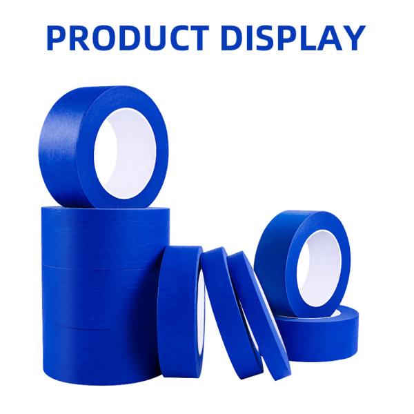 UV-Resistant Blue Painter's Tape for Outdoor Wall Masking - 14-Day Adhesion