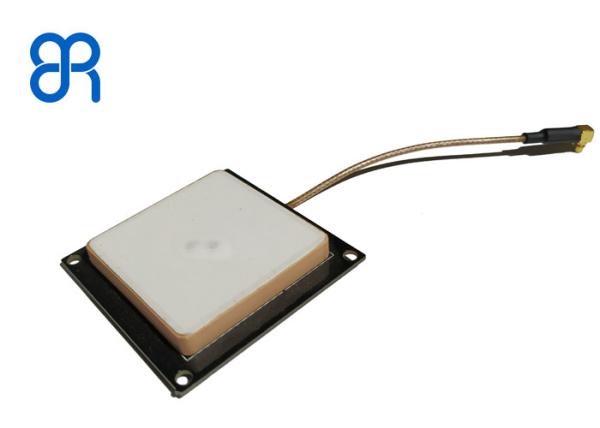 Antena de cerâmica branca UHF RFID 902-928MHz para leitor portátil RFID SMA Connector