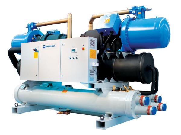 Residential Air Conditioning Heat Recovery Unit Screw Water Cooled Chiller 90 -170 Tons