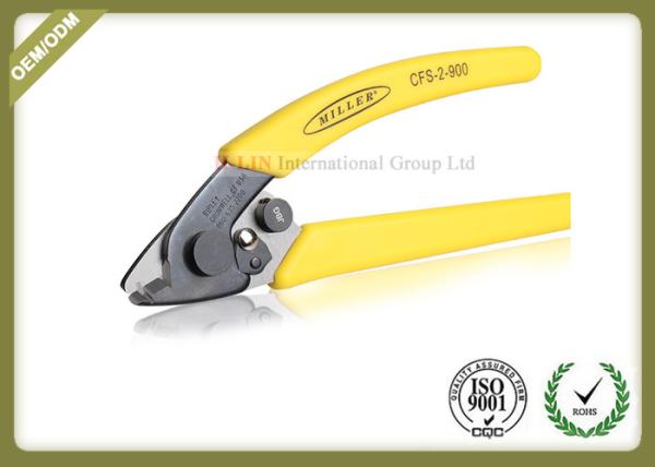 Yellow Color Fibre Optic Cable Stripping Tools 2 Port Fiber Optic Striper