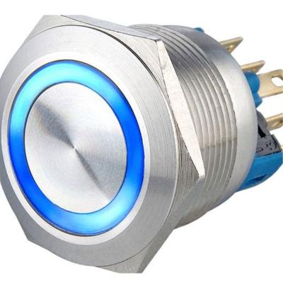 1NO1NC 5 Pin Metal Push Button Switches On Off Latching Function