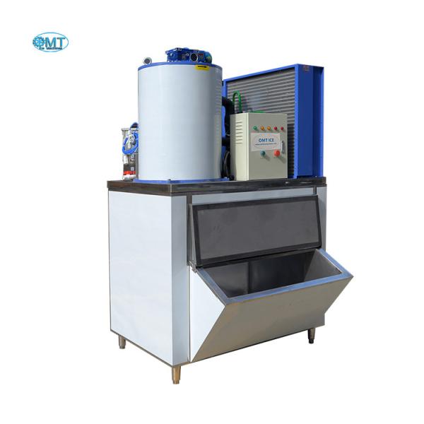 1.5T Flake Saltwater Flake Ice Machine 1500KG Capacity For Fisheries Industry