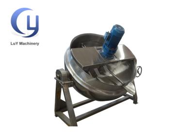 Chaleira Jacketed de mistura automatizada Tiltable do vapor industrial vapor de 500 litros