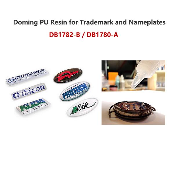 Résine PU Doming pour marques et plaques DB1782-B / DB1780-A