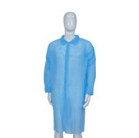 Coreano / Tricoteado / Colar de camisa Abrigos de laboratório descartáveis com fecho Velcros