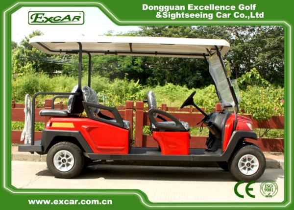 48V 3.7M Electric Battery Powered Golf Car , 4 Seater Buggy Car