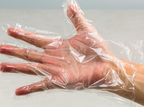Non Sterile Polyethylene Disposable Gloves Disposable PE Gloves For Food
