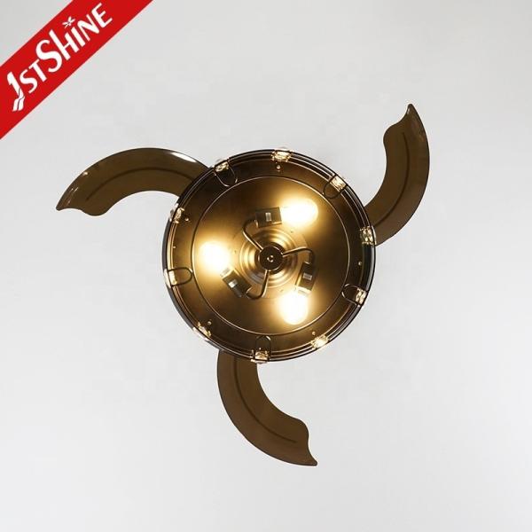 Material do corpo da lâmpada Metal 1stshine LED Ventilador de teto com Kit de luz e controle remoto